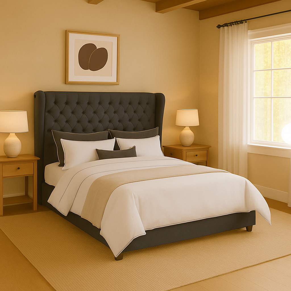 The Harlowe Ottoman Storage Bed Frame