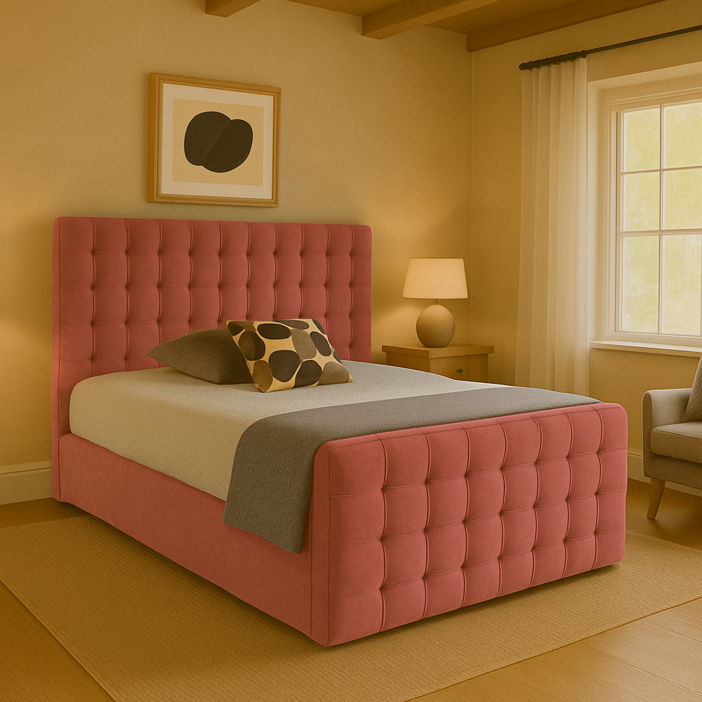 The Marshmallow Cube Ottoman Storage Bed Frame
