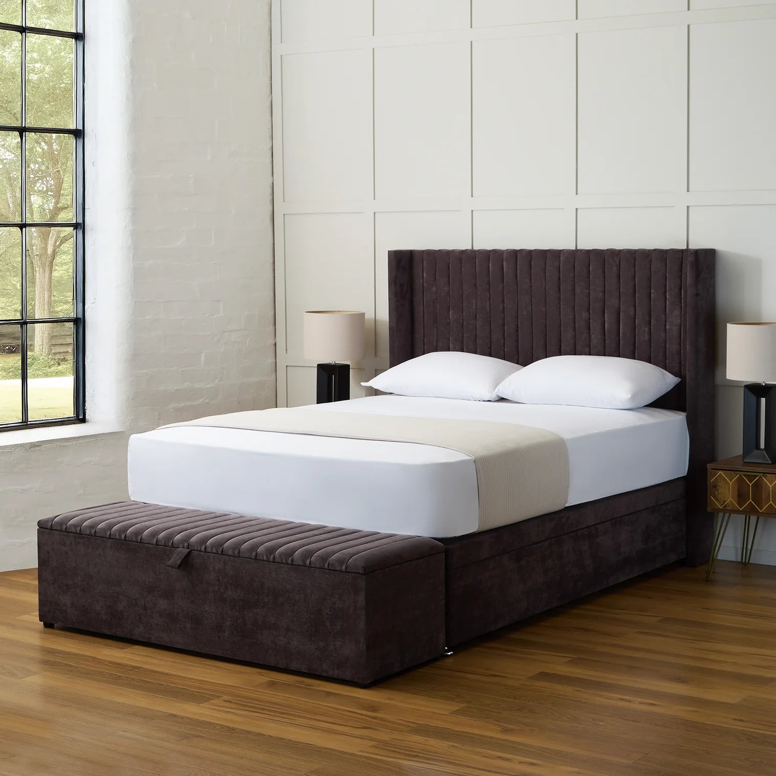 Oliver Winged Ottoman Divan Bed Set