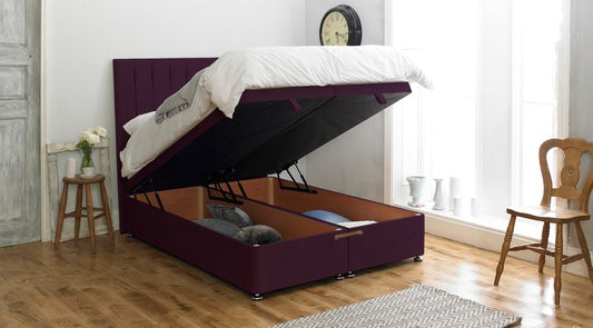 Idaho Ottoman Bed Frame In Purple