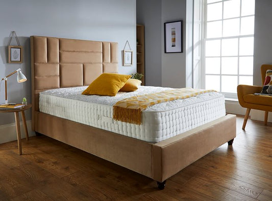 Preston Ottoman Bed Frame In Light Brown