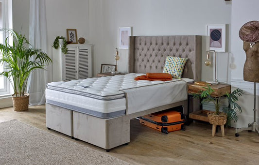 Buenos Aires Ottoman Bed Frame In Beige