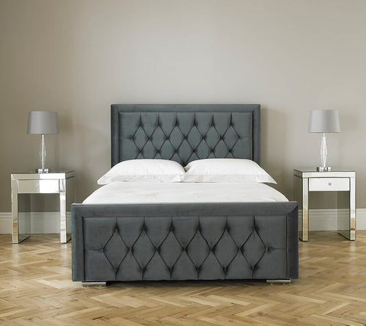 Townsville Ottoman Bed Frame In Dark Gray