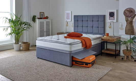 Amsterdam Ottoman Bed Frame In Blue